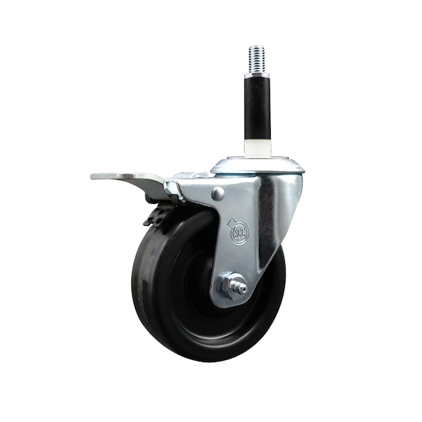 4'' Phenolic Swivel 7/8'' Expanding Stem Caster Total Lock Brake
